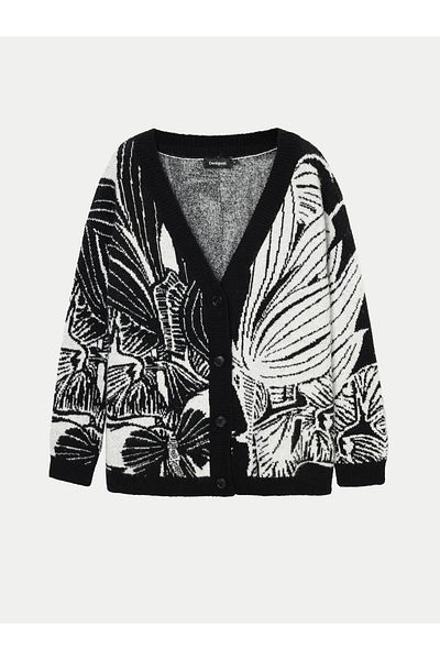 Desigual Women's Cardigan 24WWJF26 Black
