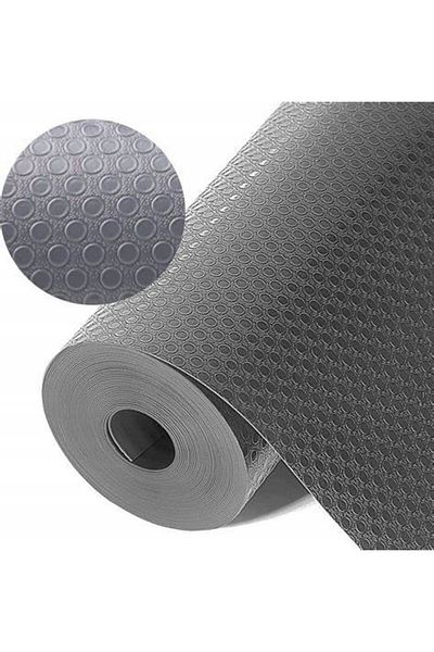zola Folie antiderapanta pentru sertare si dulapuri, PVC, 300 x 50 cm, gri