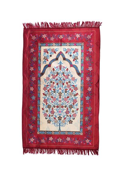 MANASEK Makkah Polyester Prayer Mat (70x110 cm)