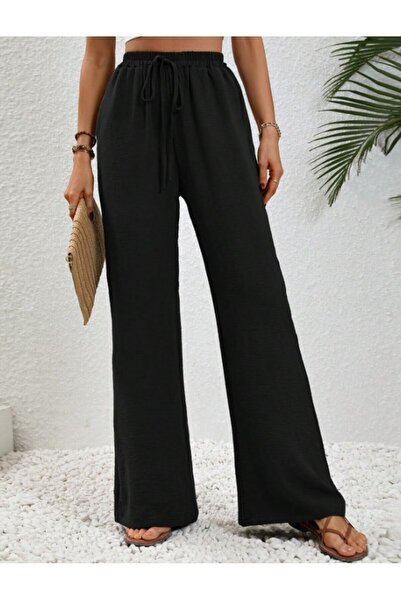 The Champ Clothing Women's Elastic Waist Comfortable Fit Aerobin Fabric Women's Trousers