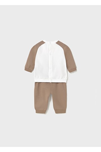 MAYORAL Baby Boy 4-Piece Top and Bottom Set Brown 1612