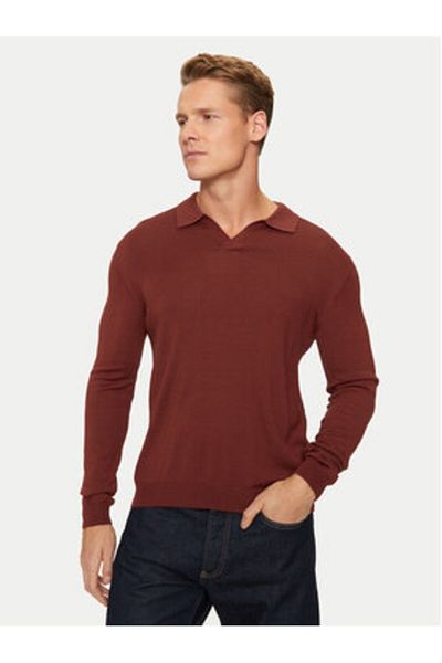 Sisley Men's Sweater 11BAS300J Red