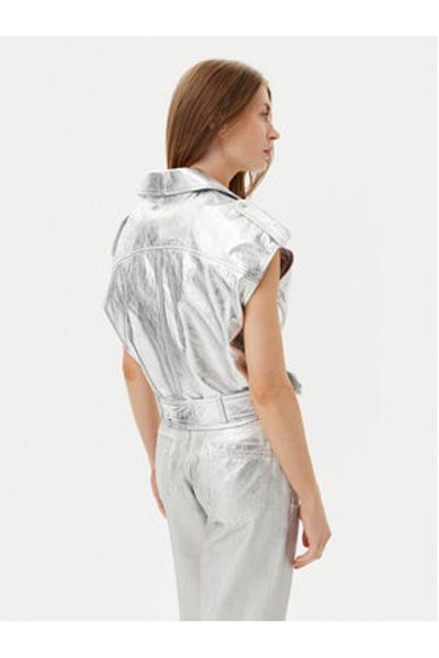 Serge Pariente Women's Sleeveless STEF GILET Gray