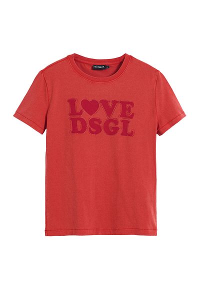Desigual Women's T-Shirt 25SWTK10 Red