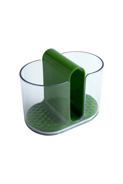 zola Organizator bucatarie universal, 2 compartimente, tava detasabila, 16x10x13 cm, verde
