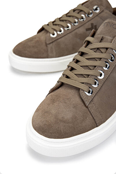 Tamer Tanca Erkek Hakiki Deri Bej Süet Sneakers & Spor Ayakkabı