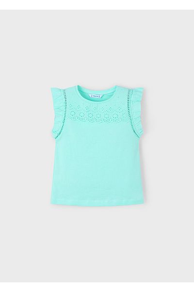 MAYORAL Tricou perforat pentru fete Mint 3020