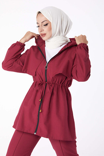 TOFİSA Front Tie Double Suit Claret Red - 27073