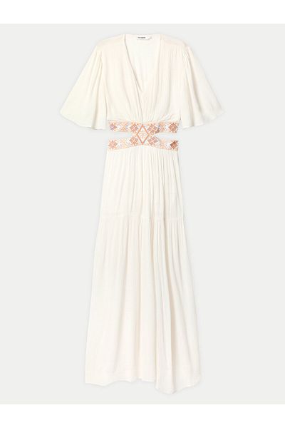 Desigual Rochie de vară pentru femei 24SWVW24 Ecru