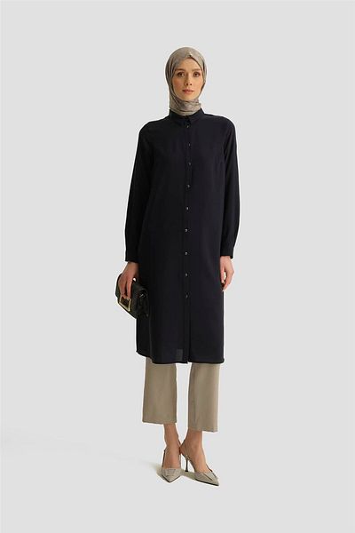 Armine A Logo Tunic 25Yh411 Navy Blue