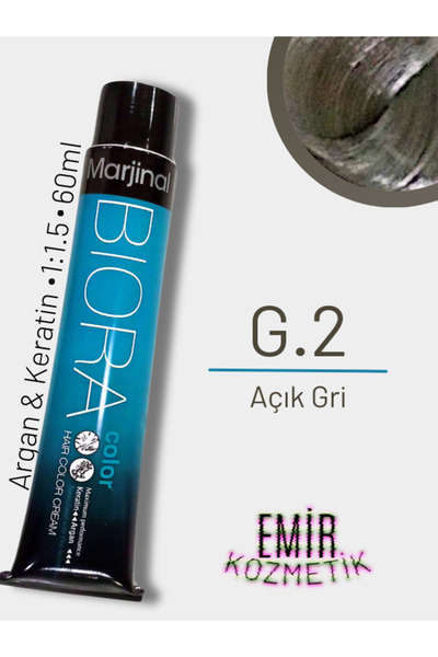 Marjinal Biora Saç Boyası - G.2 Açık Gri