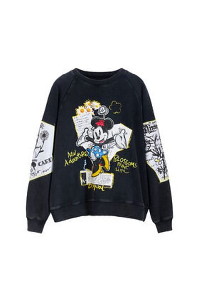 Desigual Women's Sweatshirt 25SWSK25 Black