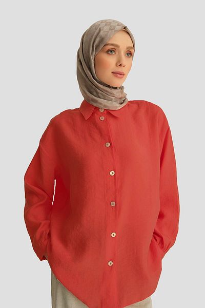 Armine Viscose Tunic 25Yt486 Coral