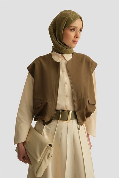 Armine Bomber Vest 25Y4504 Khaki