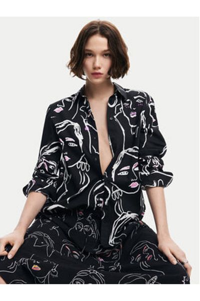 Desigual Women's Shirt 24WWCW34 Black