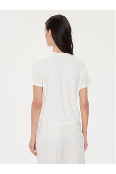 Sisley Women's T-Shirt 3F1QL105I Ecru