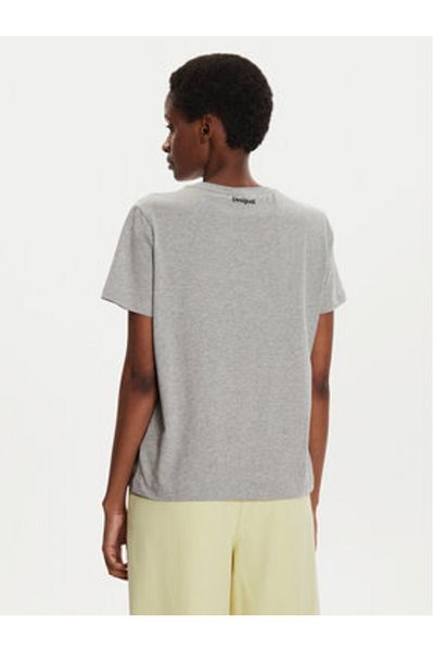 Desigual Women's T-Shirt 24WWTK11 Gray