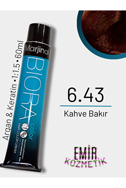 Marjinal Biora Saç Boyası - 6.43 Kahve Bakır