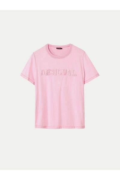 Desigual Women's T-Shirt 24WWTK24 Pink