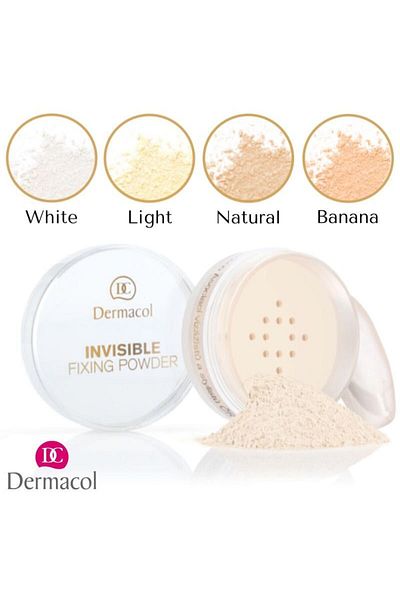 Dermacol Transparent Velvety - Transparent Finish Powder, Fixing White Powder