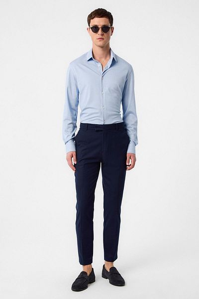 Antioch Baby Blue Slim Fit Men's Shirt