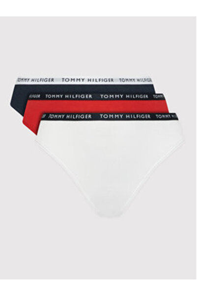 Tommy Hilfiger Set de 3 perechi de chiloți clasici pentru femei UW0UW02828 Mu...