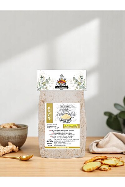 Organik Teyze Sevinç Teyze Zencefil, Zingiber, 125g.