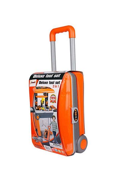 MAAS 2-In-1 Exceptional Quality Deluxe Trolley Playset For Kids, Orange/Grey/Black