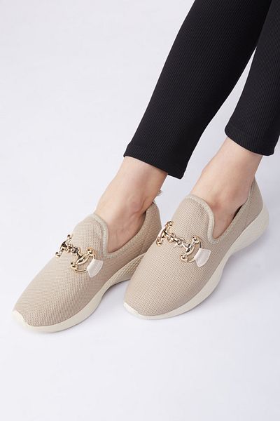 TOFİSA Women's Mink Buckle Mesh Sports Shoes - 27093
