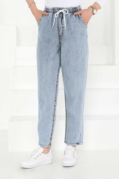 TOFİSA Fine Textured Jeans Light Blue - 27163