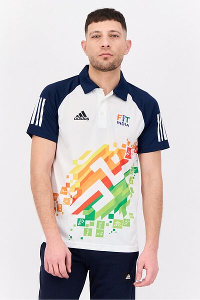 adidas Men Sportswear Fit Short Sleeve Outdoor Polo Shirts, Multicolor