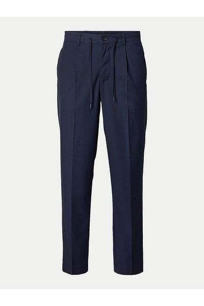 Selected Homme selected homme Men's fabric trousers 16094358 Navy blue