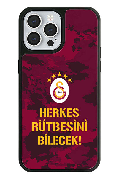 Galatasaray iPhone 13 Pro Max Uyumlu Galatasaray 5 Yıldız Rütbe Lisanslı Tele...