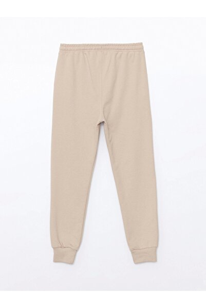 LC Waikiki LCW Kids Bej Beli Lastikli Erkek Çocuk Jogger Eşofman Altı