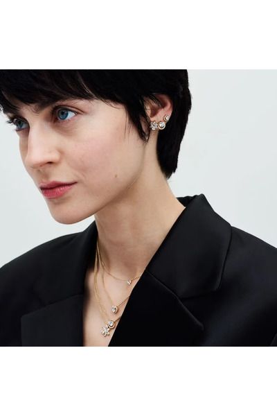 Pandora Cercei Tip Herbarium Cu Floare Din Zirconiu