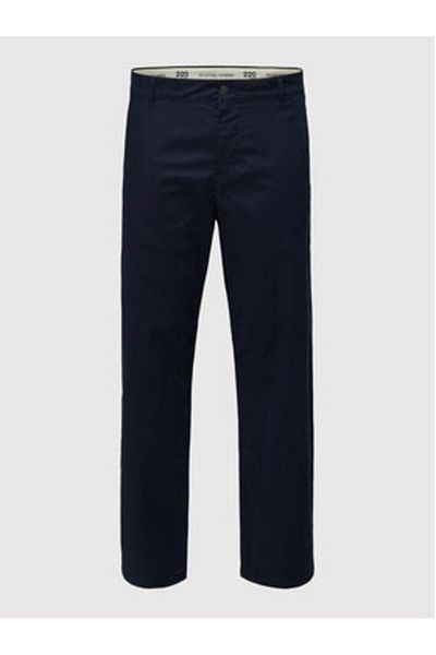 Selected Homme Pantaloni chino pentru bărbați selected homme 16080159 bleumarin