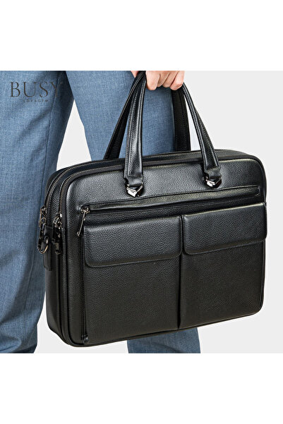 Busy Lady&Gentleman Dr. House laptop bag, genuine leather, briefcase, shoulder bag, premium, large document capacity