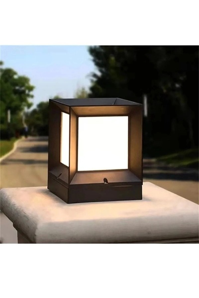 Genel Markalar Dekoratif Kare Küp Set Üstü Bahçe Aydınlatma Armatürü - Set Üs...