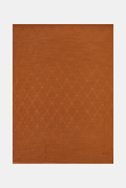 Vakko Tan Flat Cotton Silk Shal