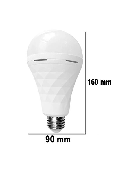 ŞANLED Şarjlı Akülü 30w Beyaz Işık Led Ampul-1-2-4-5-8-10 Adet