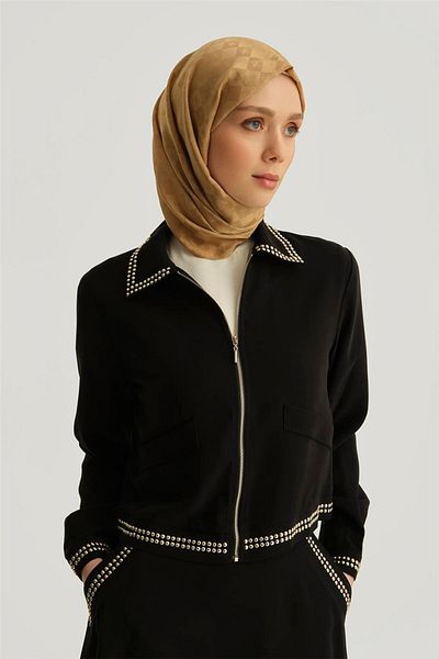 Armine Trok Detailed Jacket 25Yd4227-1 Black