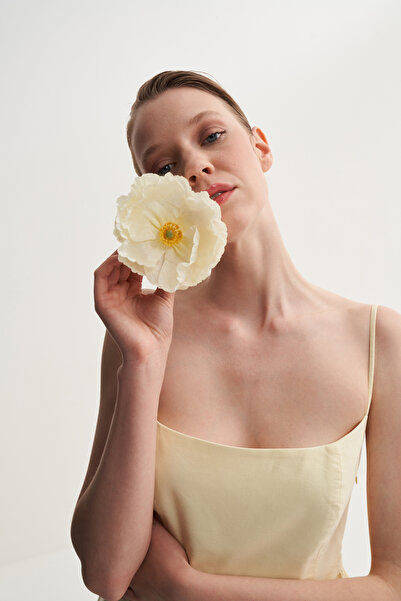 Jorbinol Kare Yaka Poplin Elbise