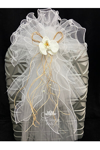 e-Turan AVM 1 Adet Gelin Nişan Bavulu Süsleme Çiçeği Valiz Süsü & Bohça Süsü