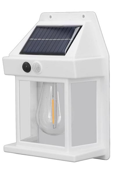 cBk Solar Wall Lights Outdoor, Wireless Dusk To Dawn Porch Lights Fixture, 1 Lamp