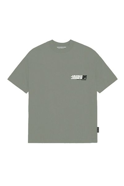 Jack & Jones Ανδρικό μπλουζάκι με πράσινο Jcolido Chest Tee Ss Crew Neck Fst 12281092-Shadow