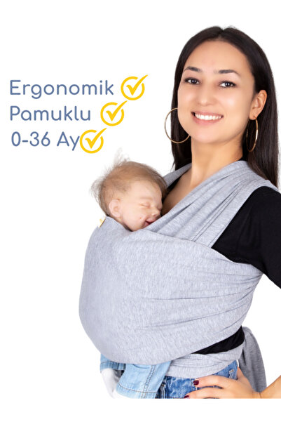 EGGBABY Pamuklu Esnek Ve Ergonomik Bebek Sling Yenidoğandan Itibaren Güvenli ...