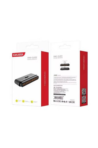 design xo Suport numar de telefon pentru parbriz KSC, ascundere cu click alb