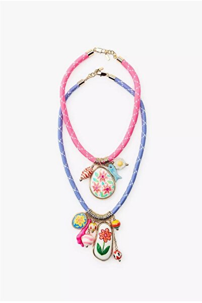 Duera Marka Model Yaz Sezon 2'li Halat Tasarım Charm Kolye