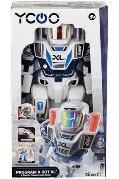 Silverlit Program a Bot XL – 40cm Remote Controlled Programmable Robot with LED Face, Gesture Cont