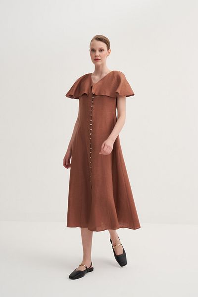 Jorbinol Flax Midi Dress with Flywheel